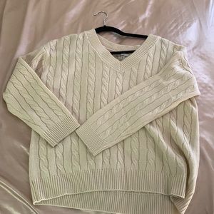 Papaya white sweater